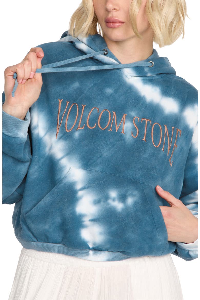 Tie Dye Embroidered Hoodie, Alternate, color, BLUE MULTI