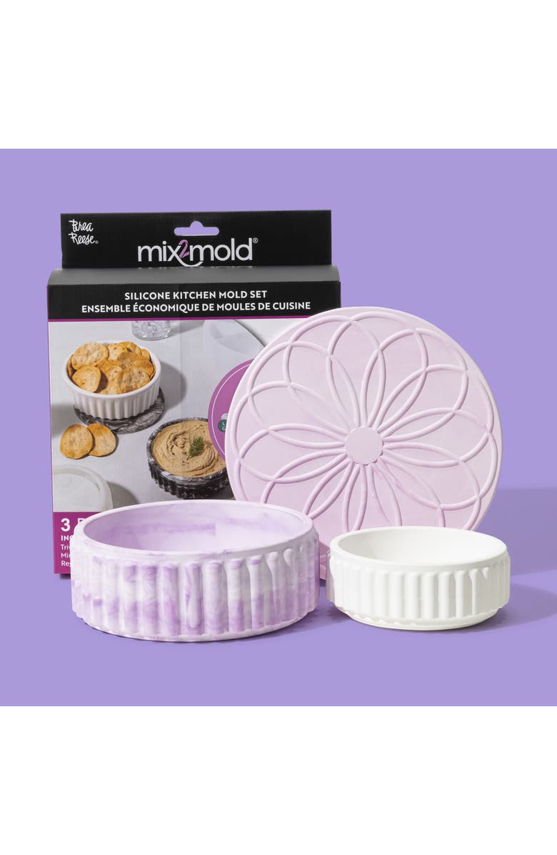 Brea Reese Mix2Mold Molds Value Set Kitchen 3Pc, Alternate, color, Multicolored