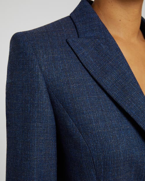 Santorelli Janelle Single-button Tailored Blazer In Space Blue