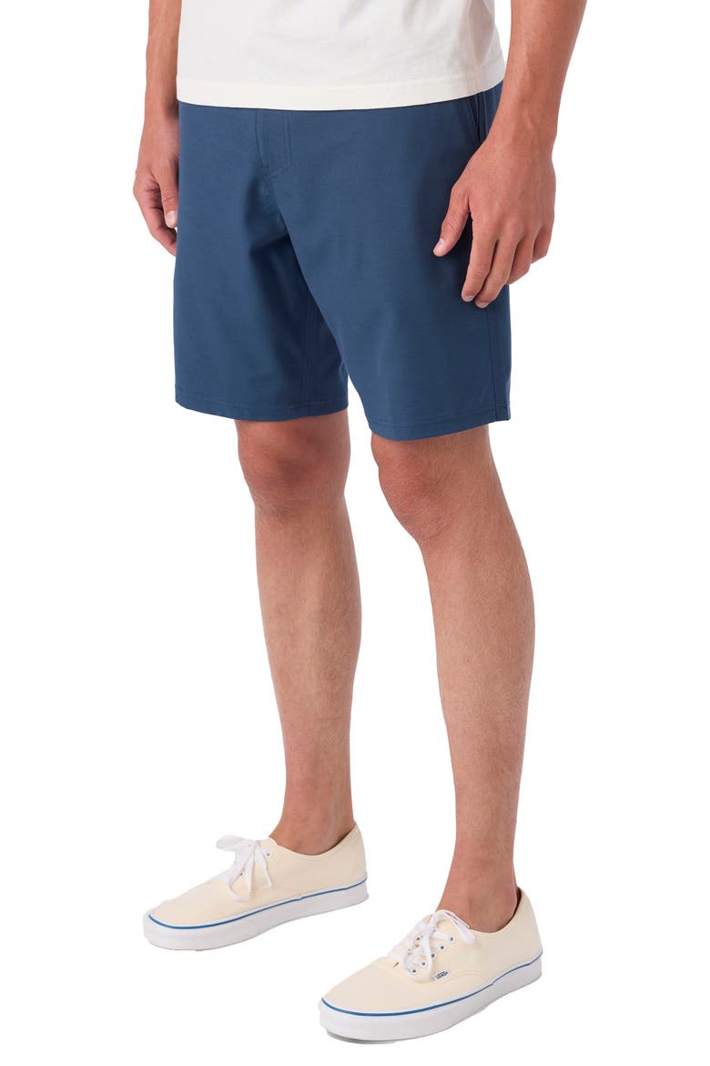Reserve Light Check 19-Inch Water Resistant Hybrid Shorts, Alternate, color, NAVY