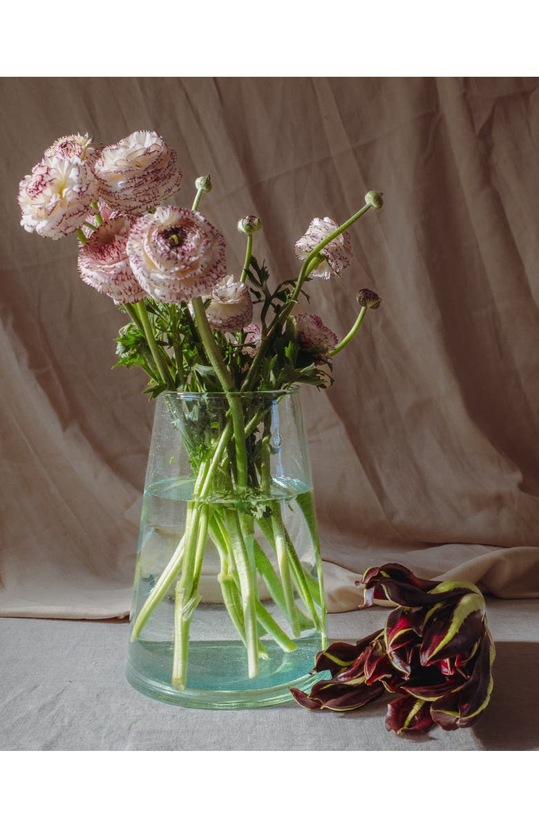 Une Vie Nomade Envie Recycled Glass Vases, Alternate, color, Green