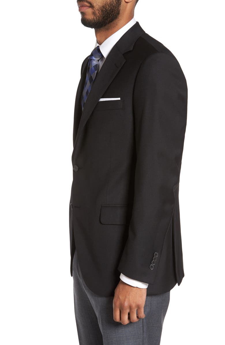 Peter Millar Flynn Classic Fit Wool Blazer, Alternate, color, Black