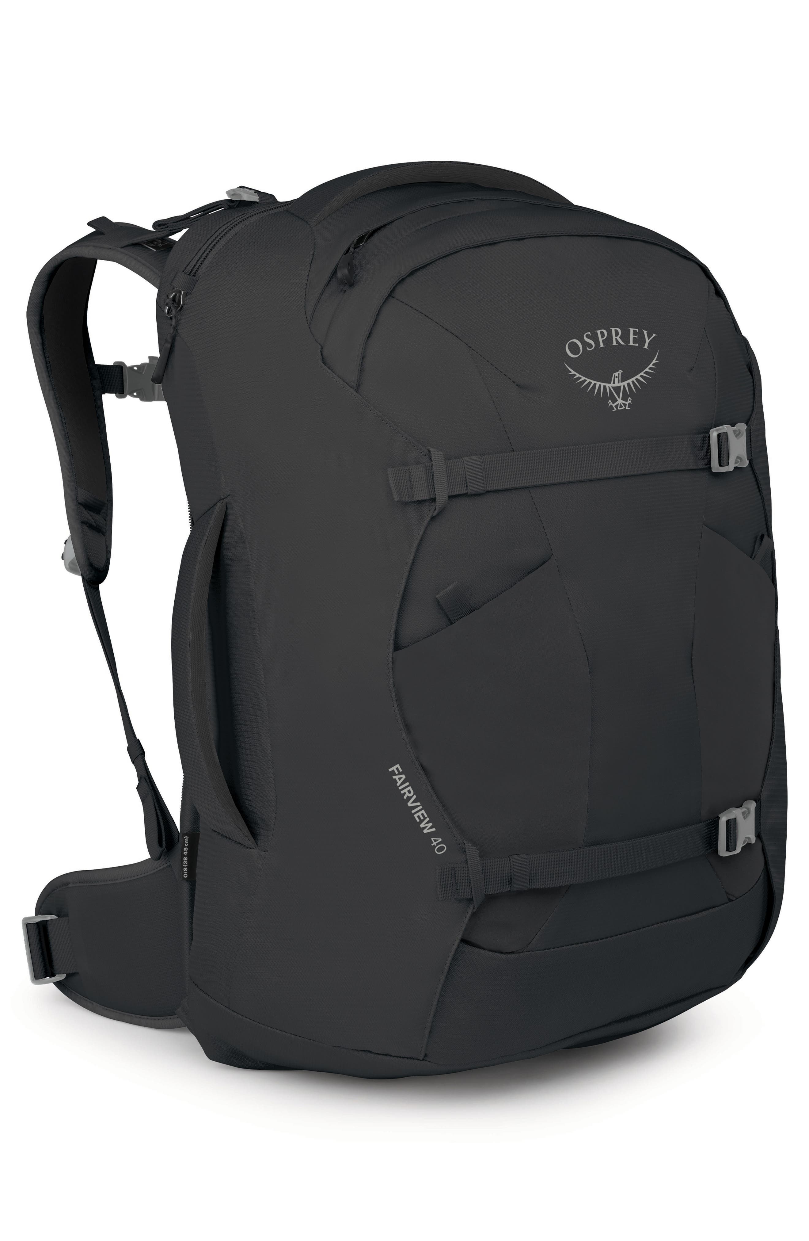 Fairview 40-Liter Travel Backpack, Alternate, color, BLACK/BLACK