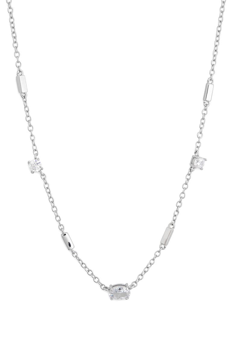 Leith CZ Station Necklace, Alternate, color, 