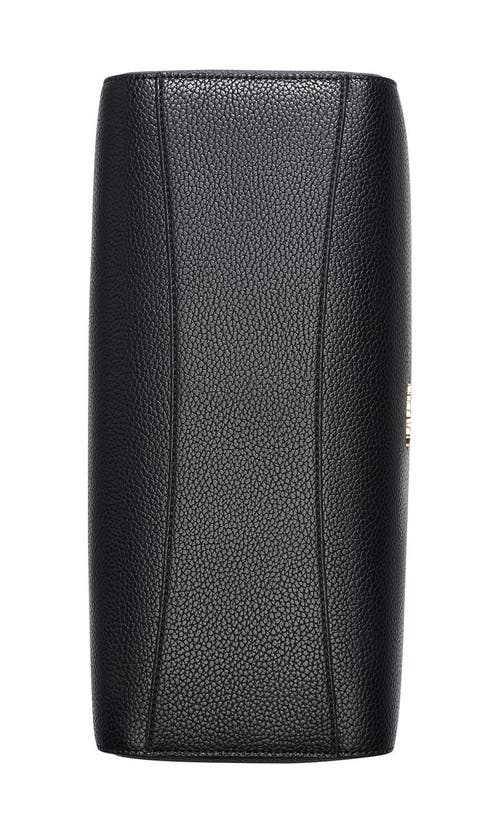 Shop Halston Janis Satchel Bag In Black/gold