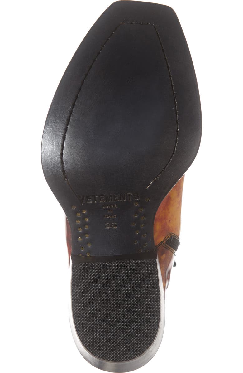 VETEMENTS Flame Cowboy Boot, Alternate, color,