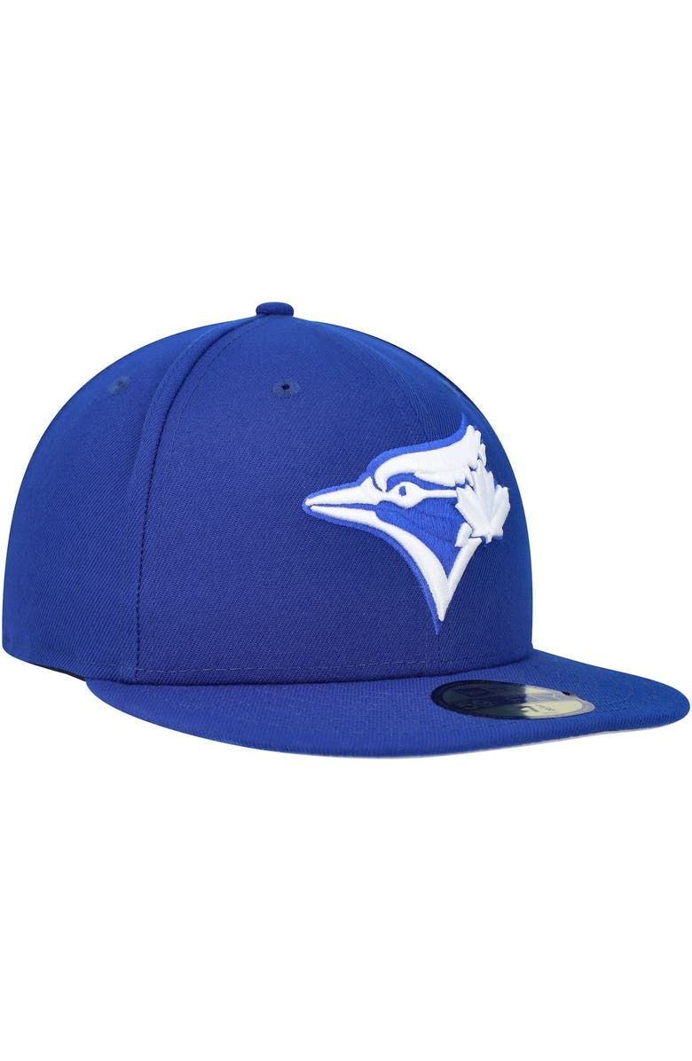 New Era Men's New Era Royal Toronto Blue Jays White Logo 59FIFTY Fitted Hat, Alternate, color, 