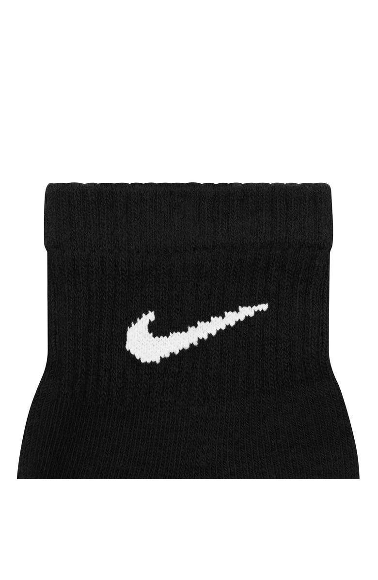 Nike Dri-FIT 6-Pack Everyday Plus Cushioned Low Socks, Alternate, color, Black/ White