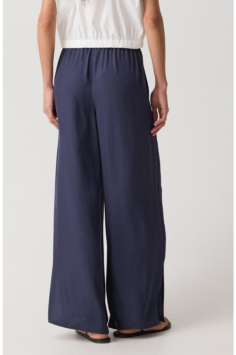 Slit Hem Wide Leg Pants, Alternate, color, NOCTURNE NAVY