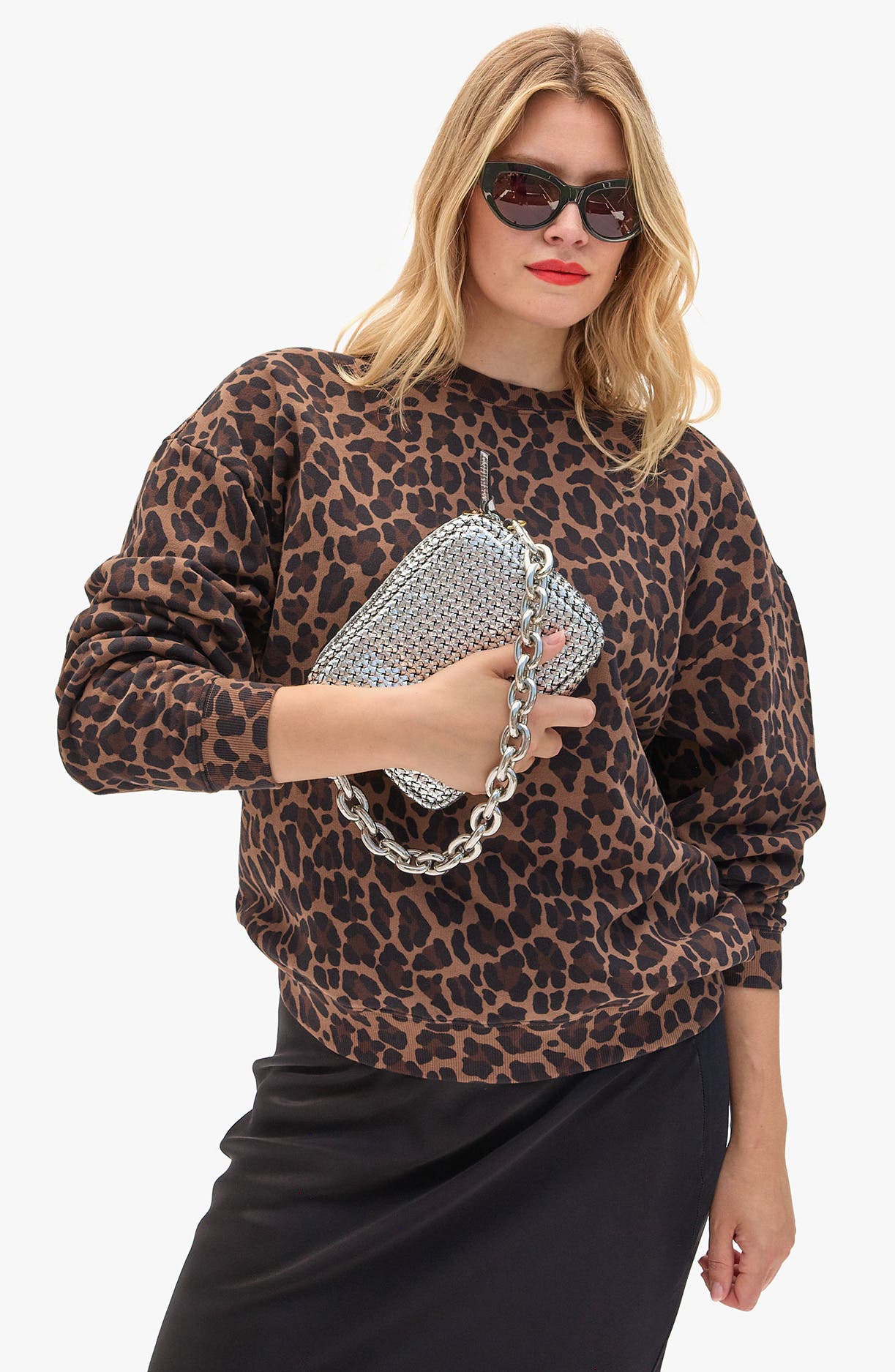 Clare V. Midi Sac Woven Crossbody Bag, Alternate, color, Silver