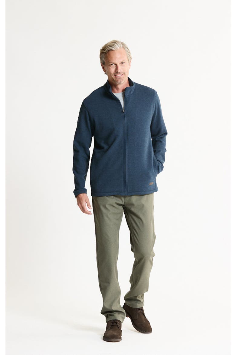 Brawny Rib Knit Full Zip, Alternate, color, BLUE