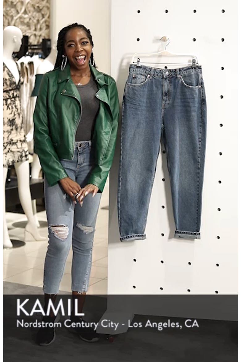 High Waist Light Denim Mom Jeans video