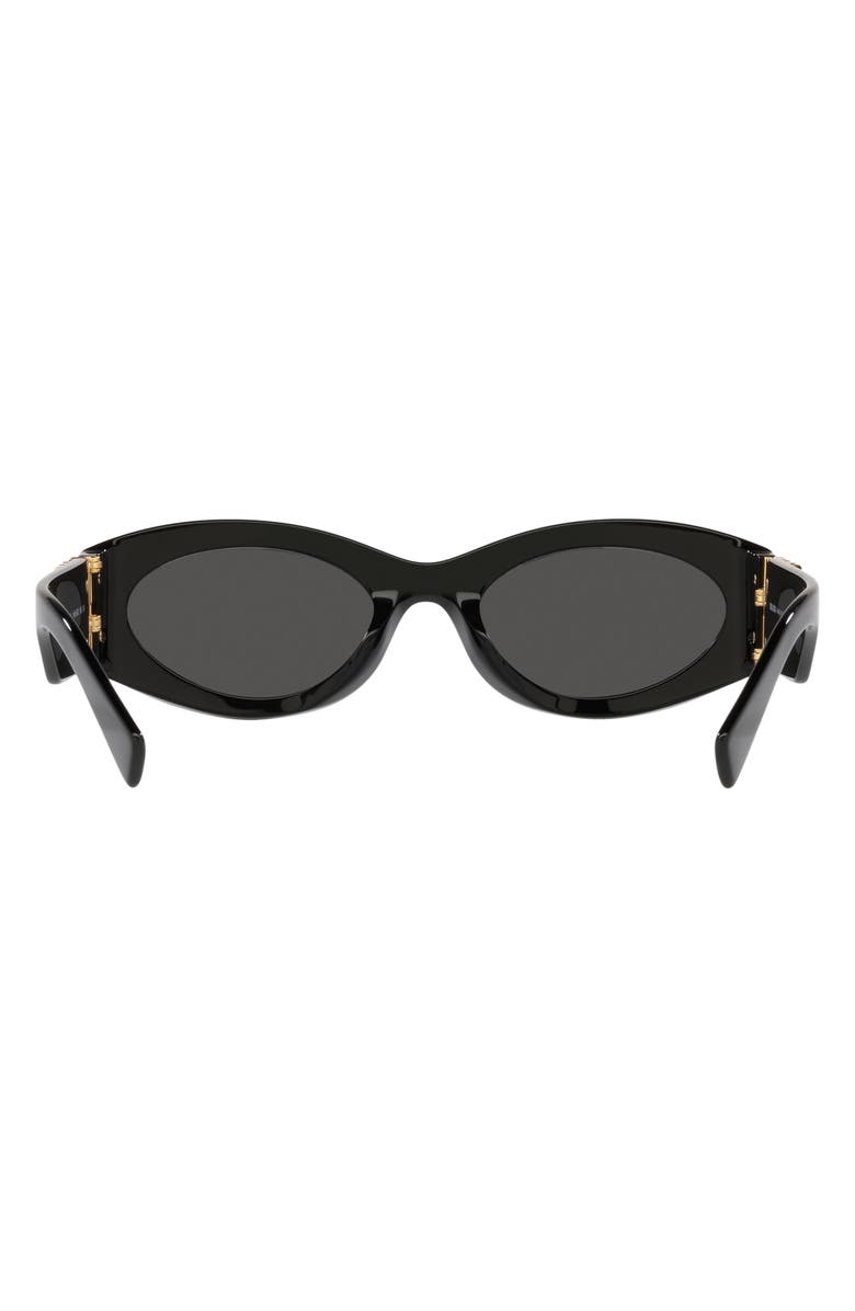 Miu Miu 54mm Rectangular Sunglasses, Alternate, color, Black