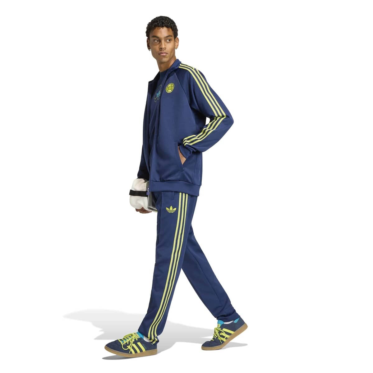 Men's adidas Navy Colombia National Team Originals Full-Zip Track Jacket - image 2
