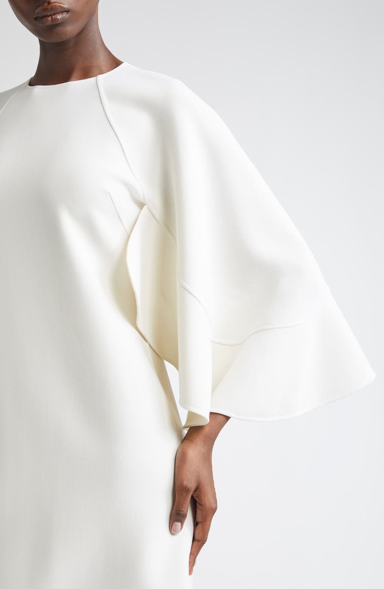 Michael Kors Collection Cape Sleeve Shift Dress, Alternate, color, Ivory
