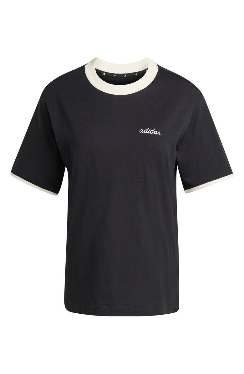 adidas Embroidered Logo Crewneck T-Shirt, Alternate, color, 