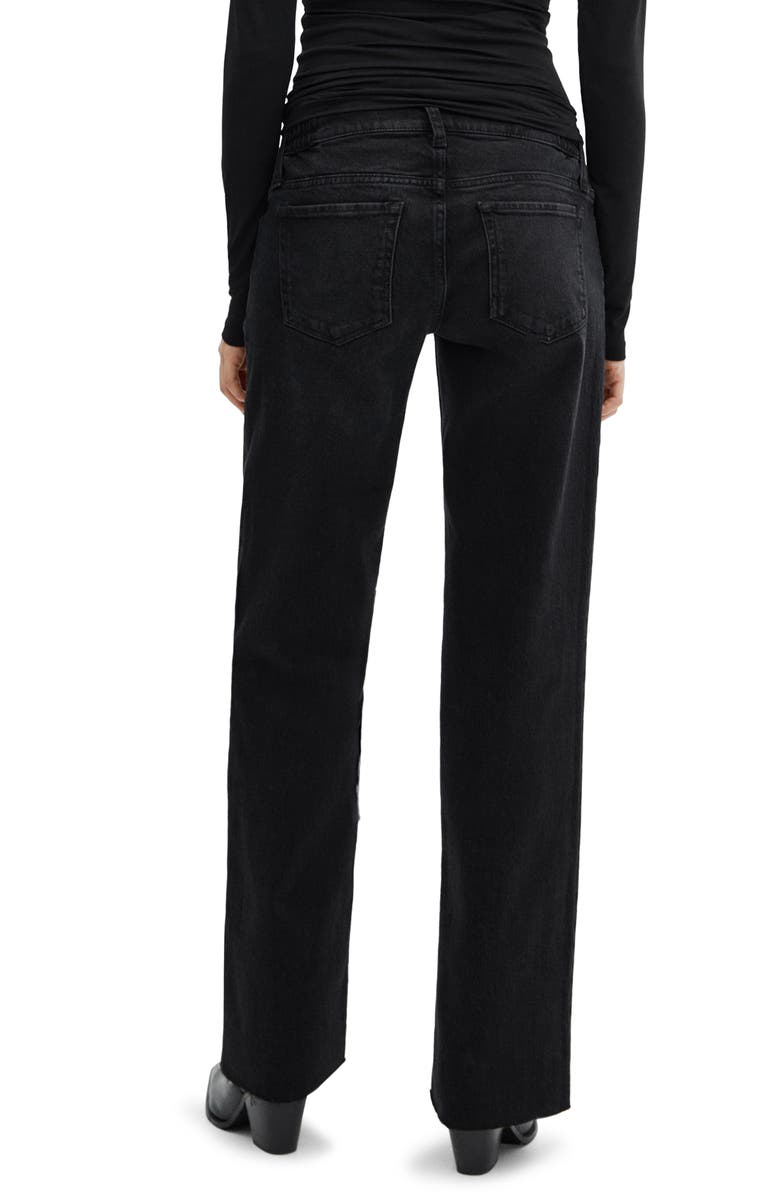 MANGO Over the Bump Wide Leg Maternity Jeans, Alternate, color, 