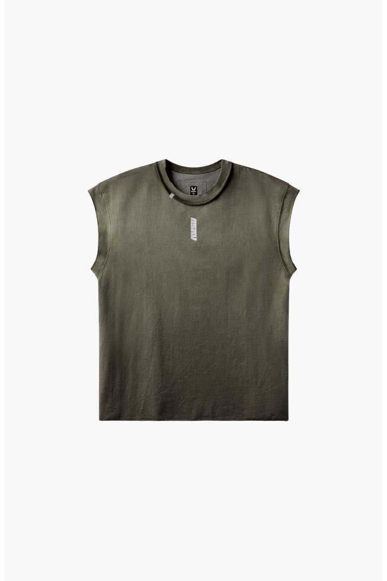 Tech Essential Cap Shoulder Cutoff, Alternate, color, Olive Sun Fade