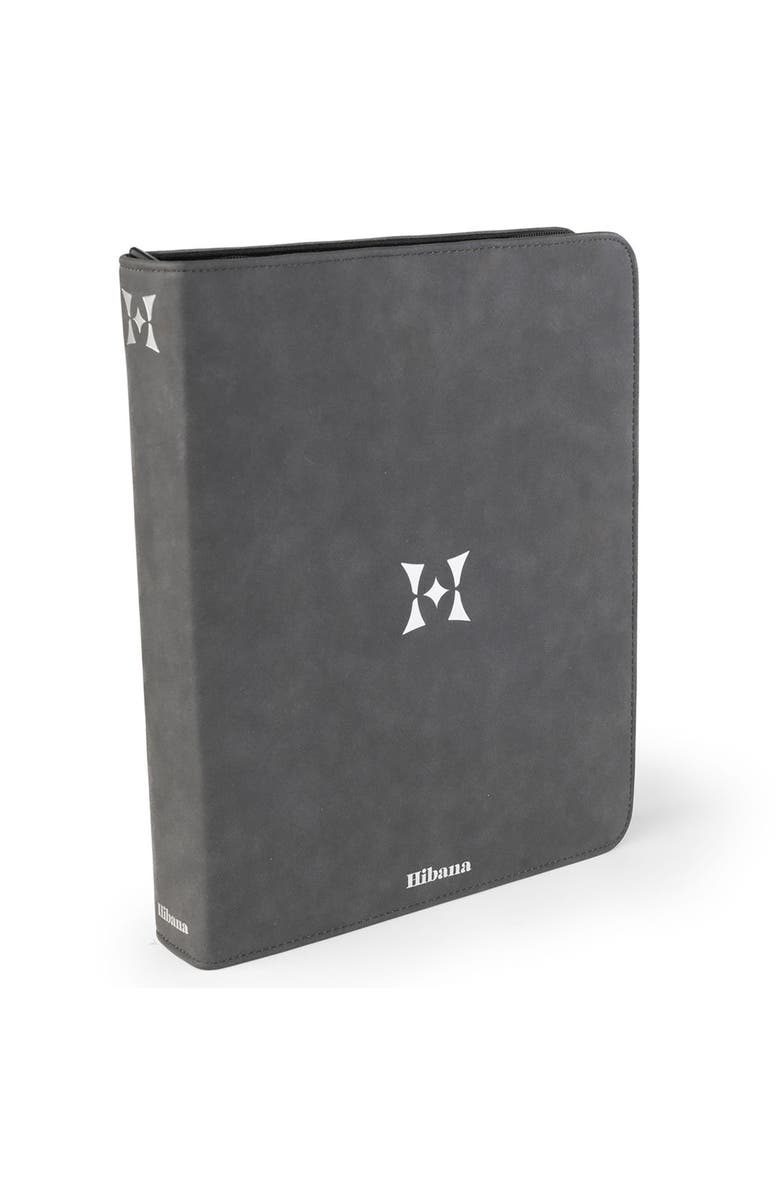 Hibana Jewelry Storage Home Edition Graphite Zippered Binder, For 85 Pieces, Main, color, 