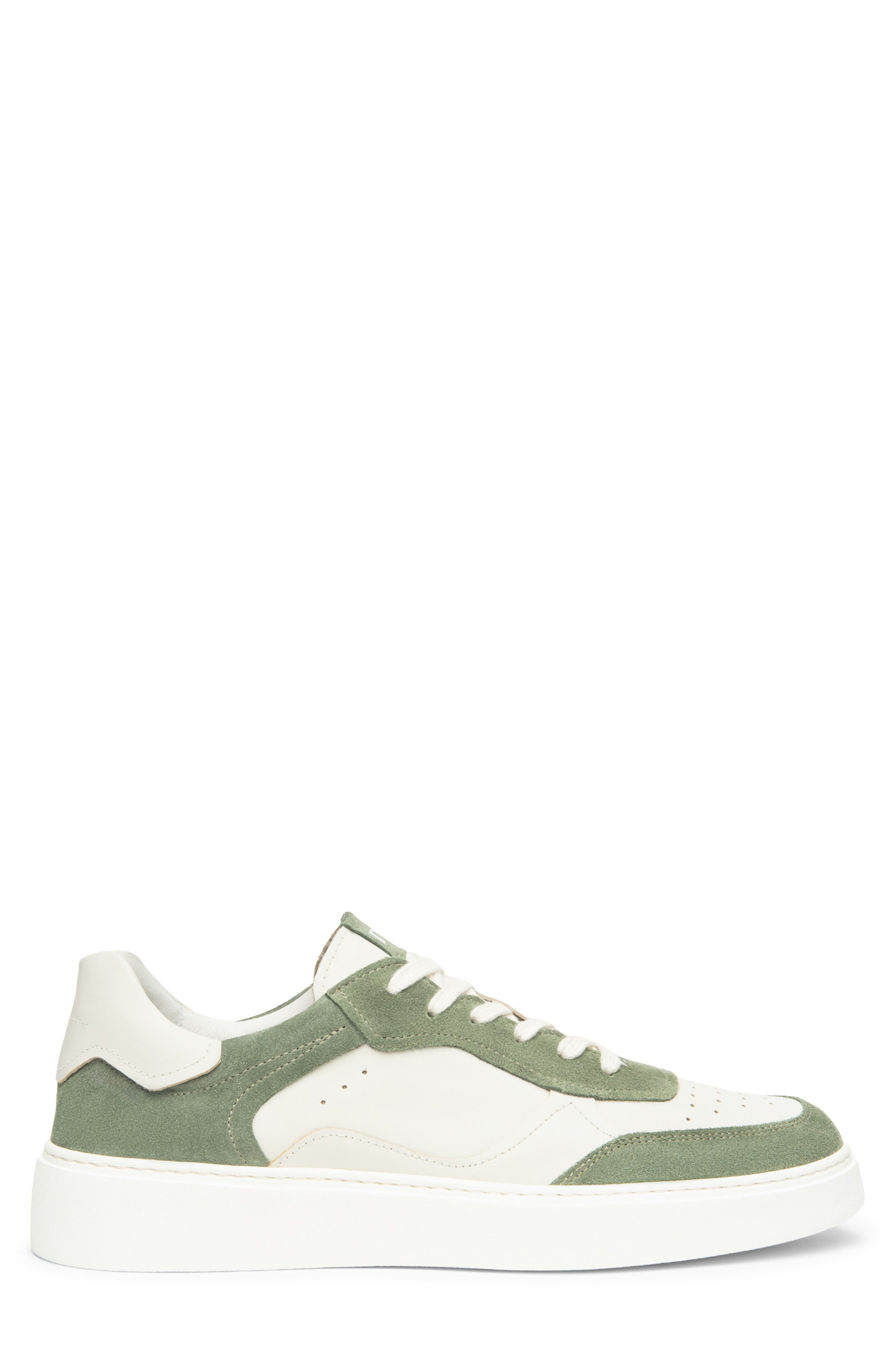 NeroGiardini Retro Low Top Sneaker, Alternate, color, White/ Sage