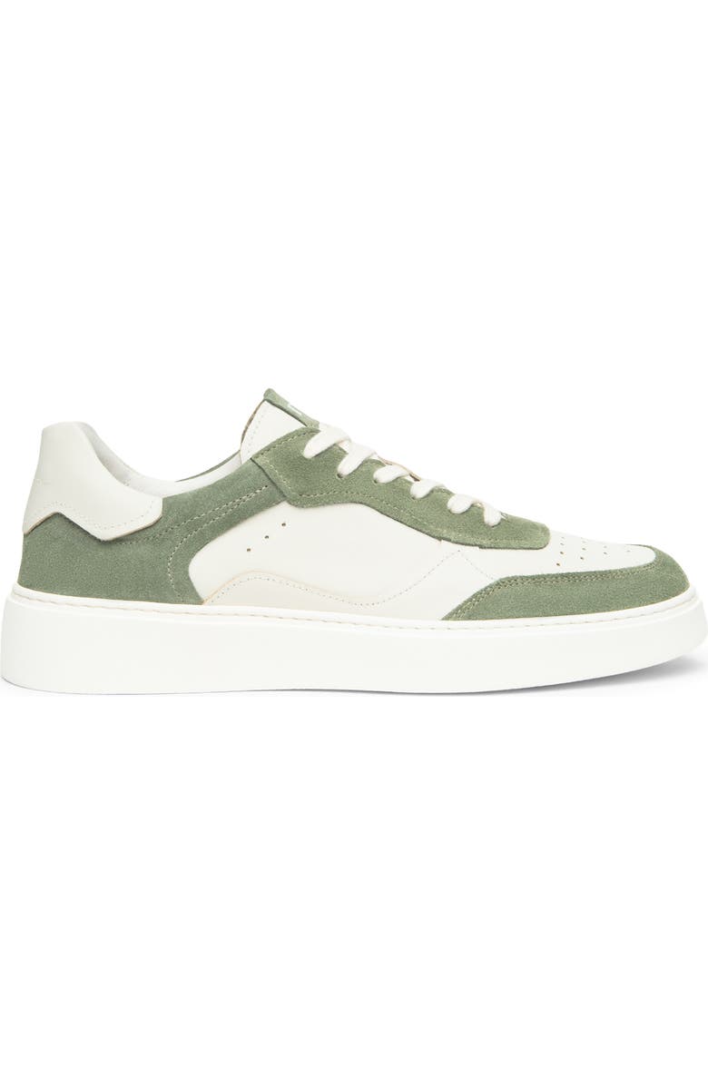 NeroGiardini Retro Low Top Sneaker, Alternate, color, White/ Sage
