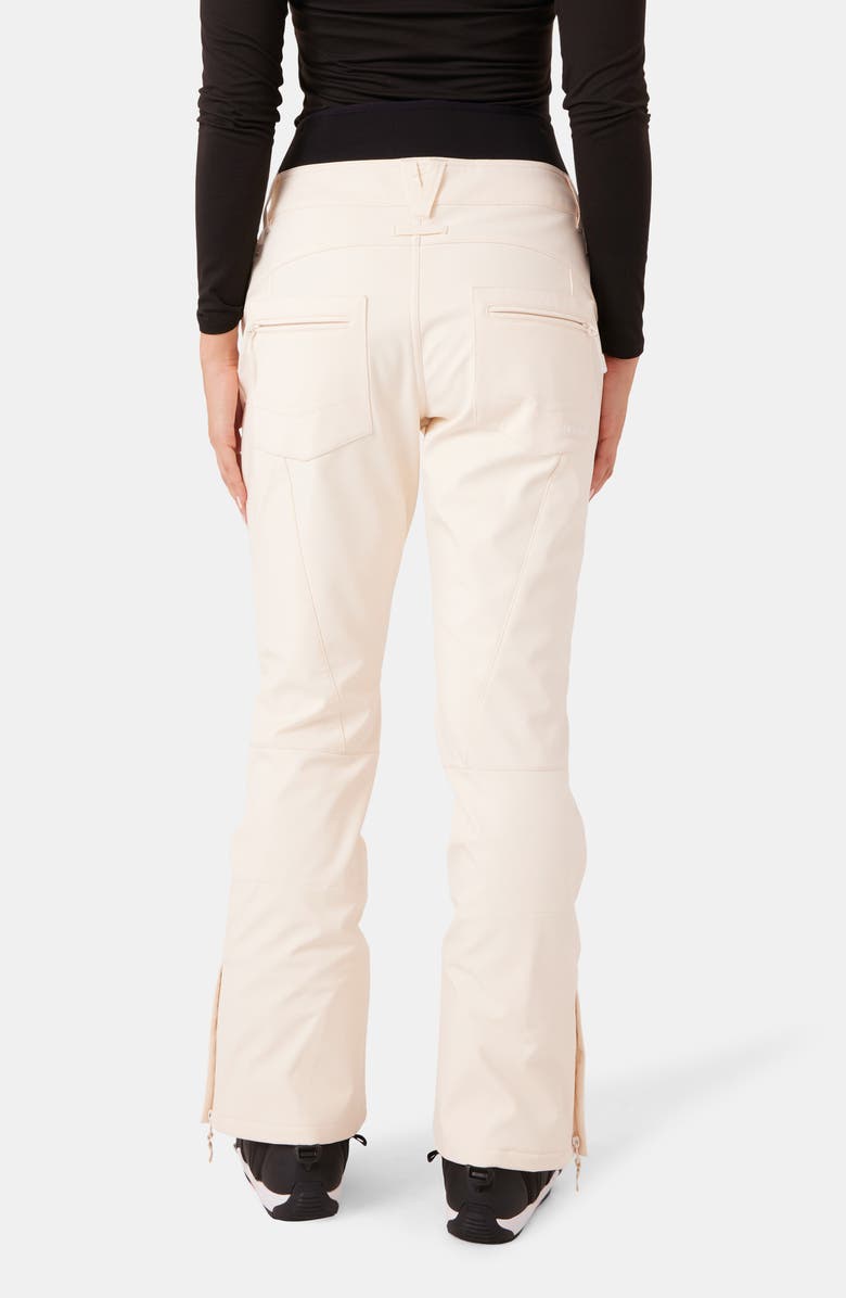 Roxy Rising High Waterproof Shell Snow Pants, Alternate, color, White Aspa