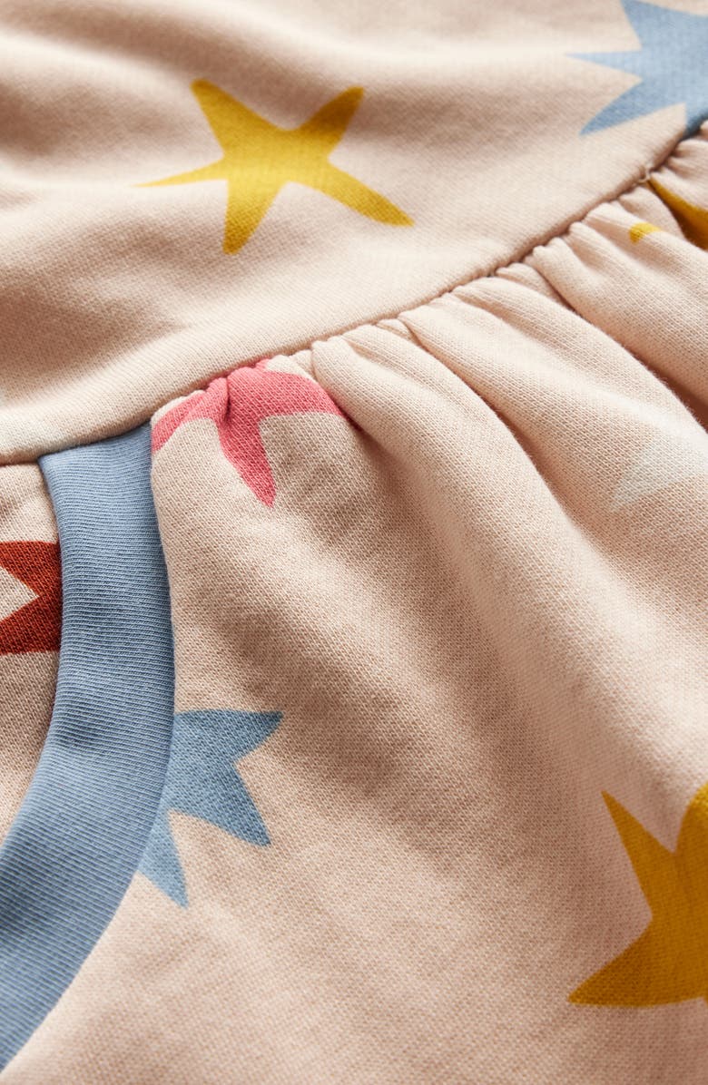 Mini Boden Kids' Cosy Star Print Sweatshirt Dress, Alternate, color, 
