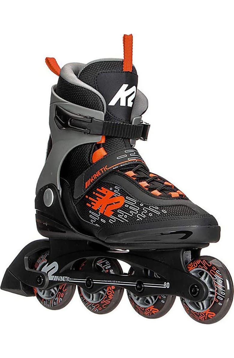 K2 Kinetic 80 Mens Inline Skates, Main, color, Black/Red