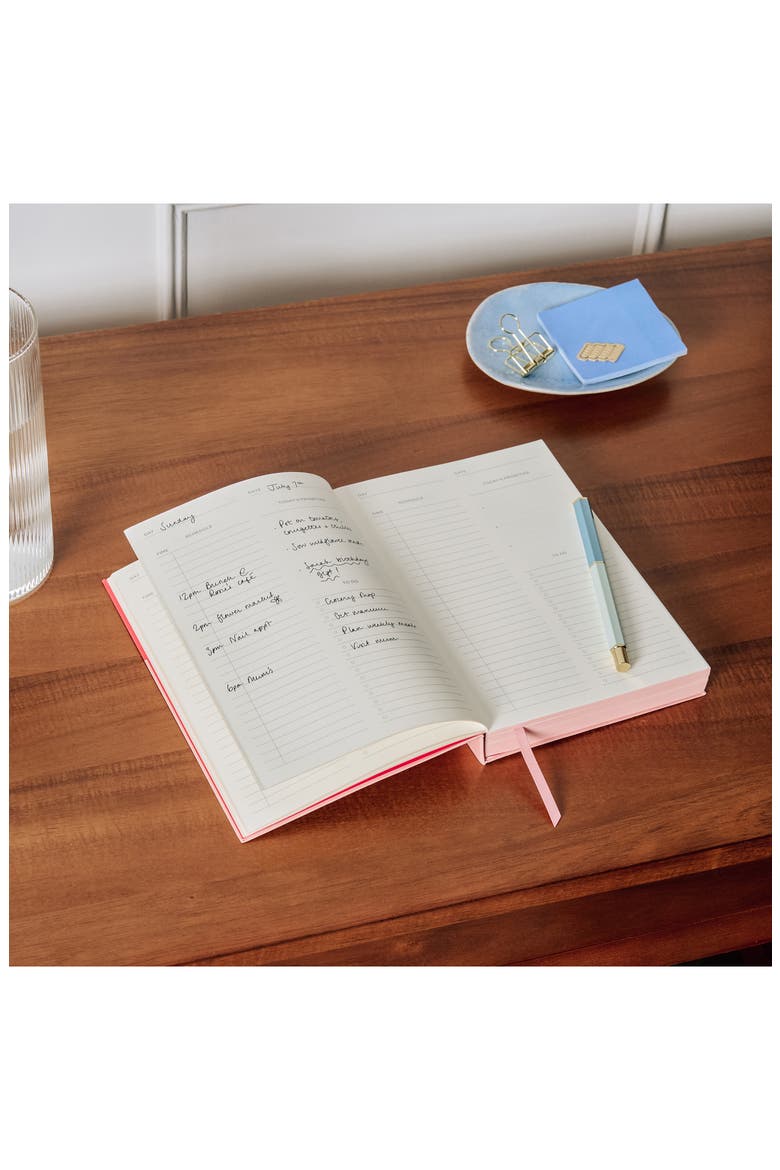 Colorblock Undated Daily Planner, Alternate, color, NO COLOR