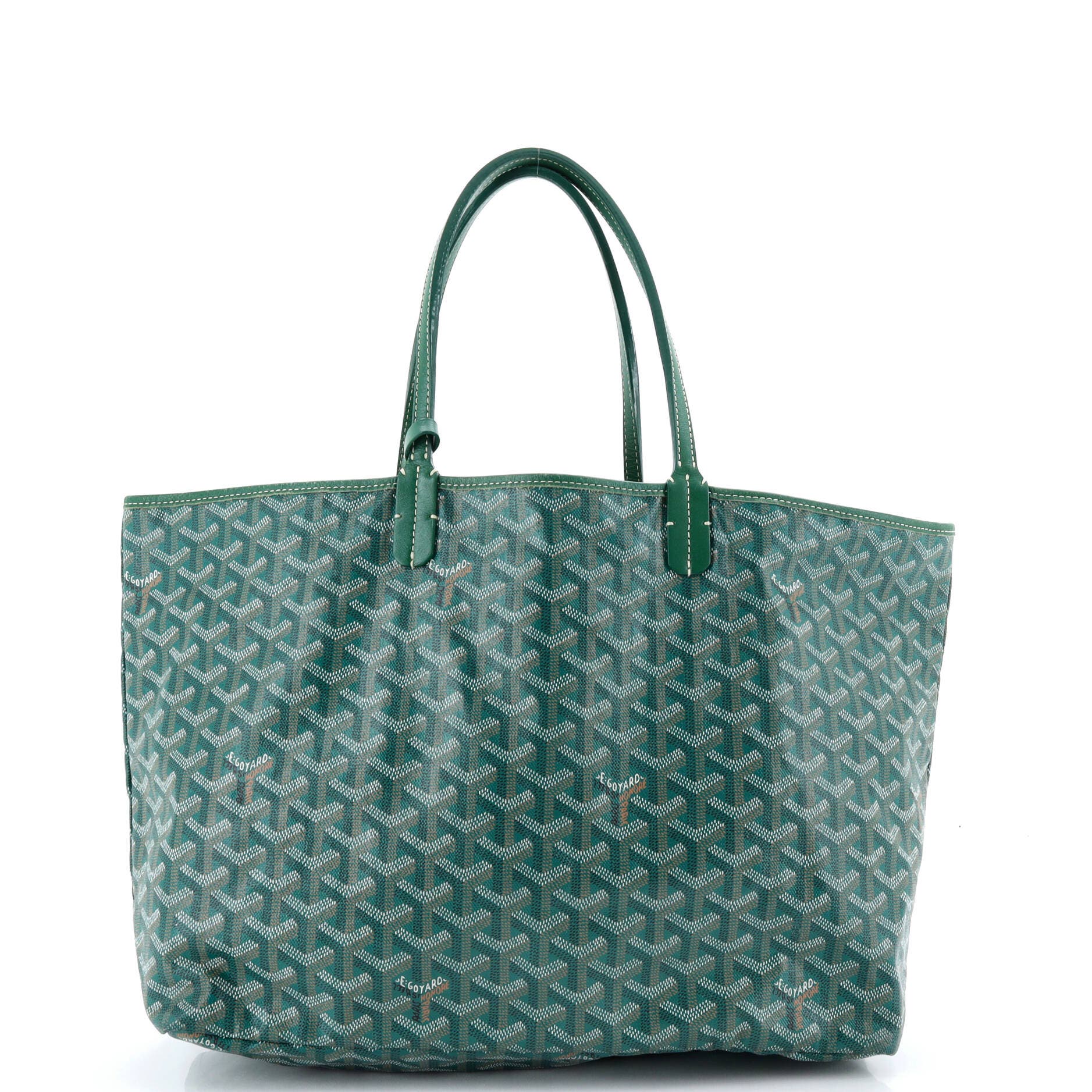 Pre-Owned Goyard Saint Louis Tote Coated Canvas PM, Alternate, color, Green