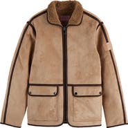 Scotch & Soda Reversible Faux Shearling Coat