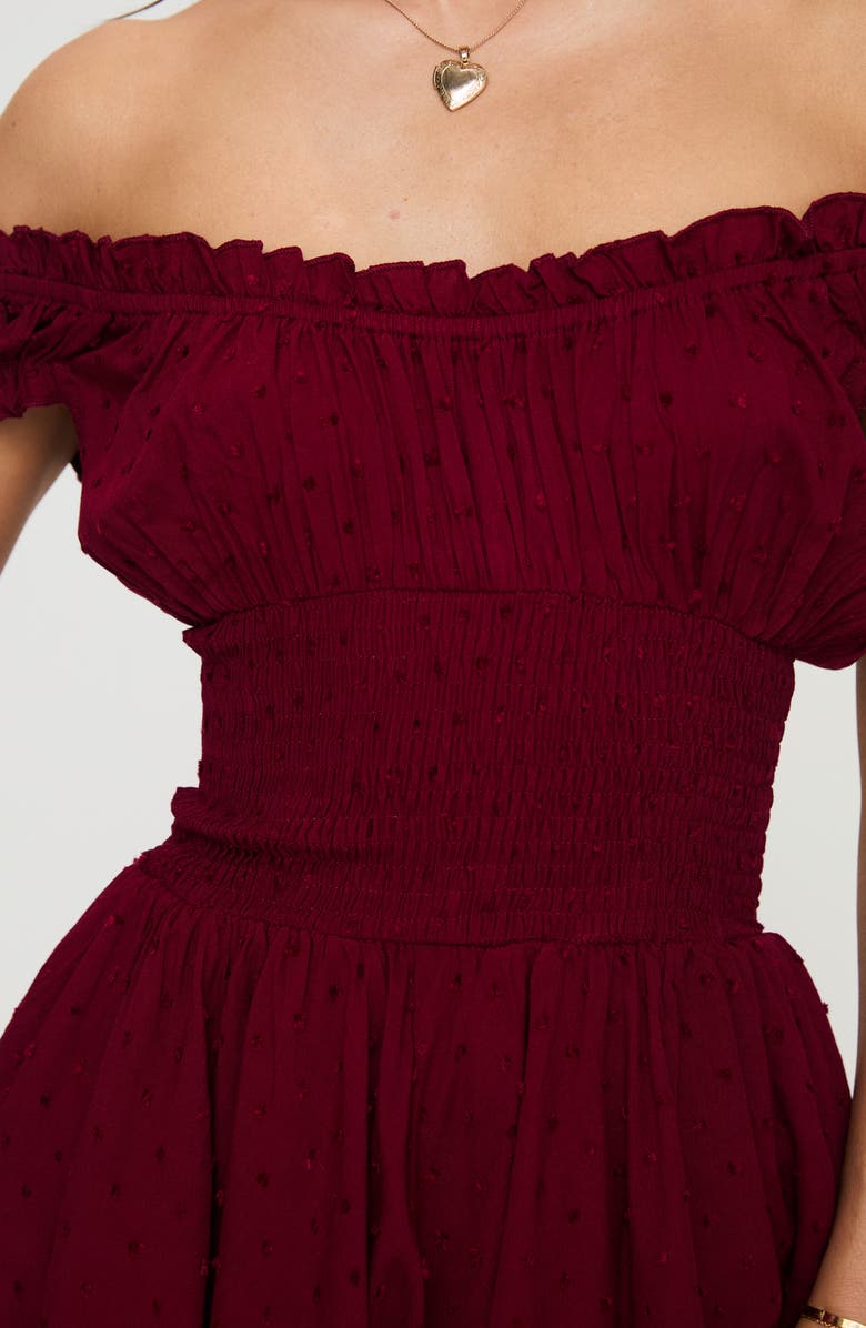 Princess Polly The Love Galore Off the Shoulder Romper, Alternate, color,