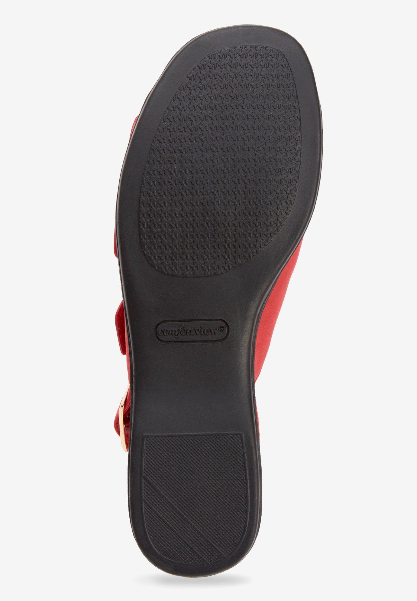 The Sutton Suede Like Adjustable Sandal, Alternate, color, HOT RED