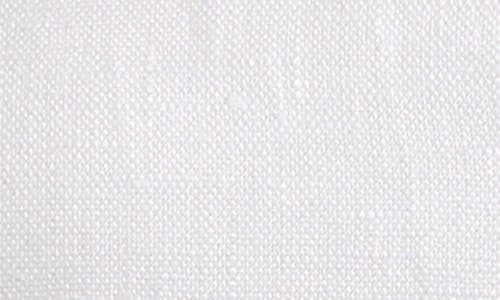 Reformation Paolina Linen Peplum Top In White