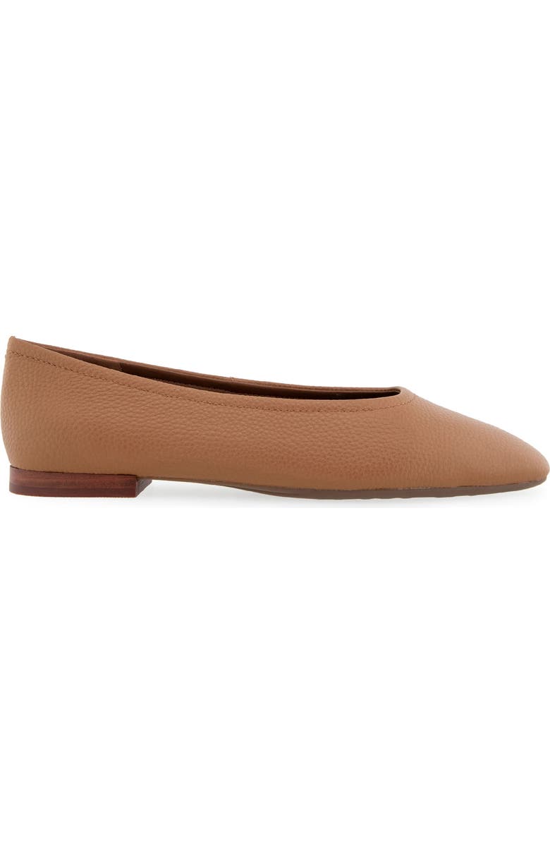 Aerosoles Amelie Ballet Flat, Alternate, color, Tan Pebbled Leather
