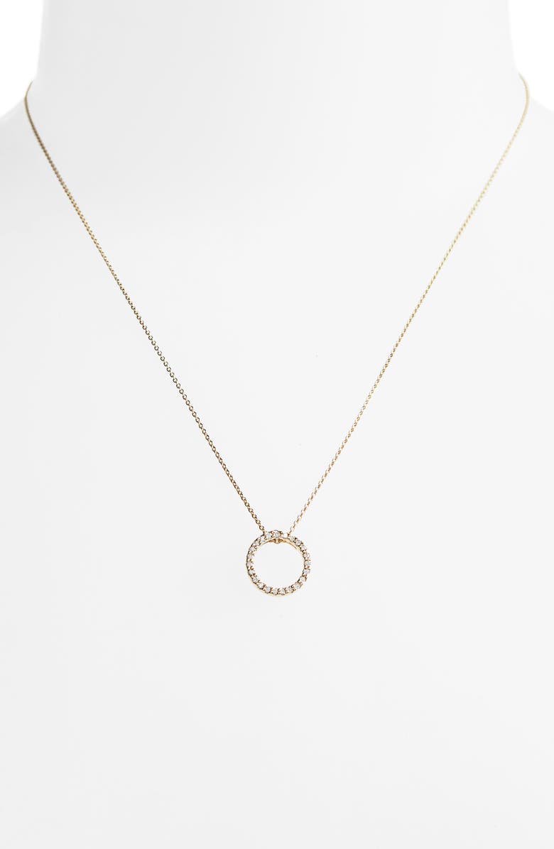 Roberto Coin XS Diamond Pendant Necklace, Alternate, color, Yellow Gold