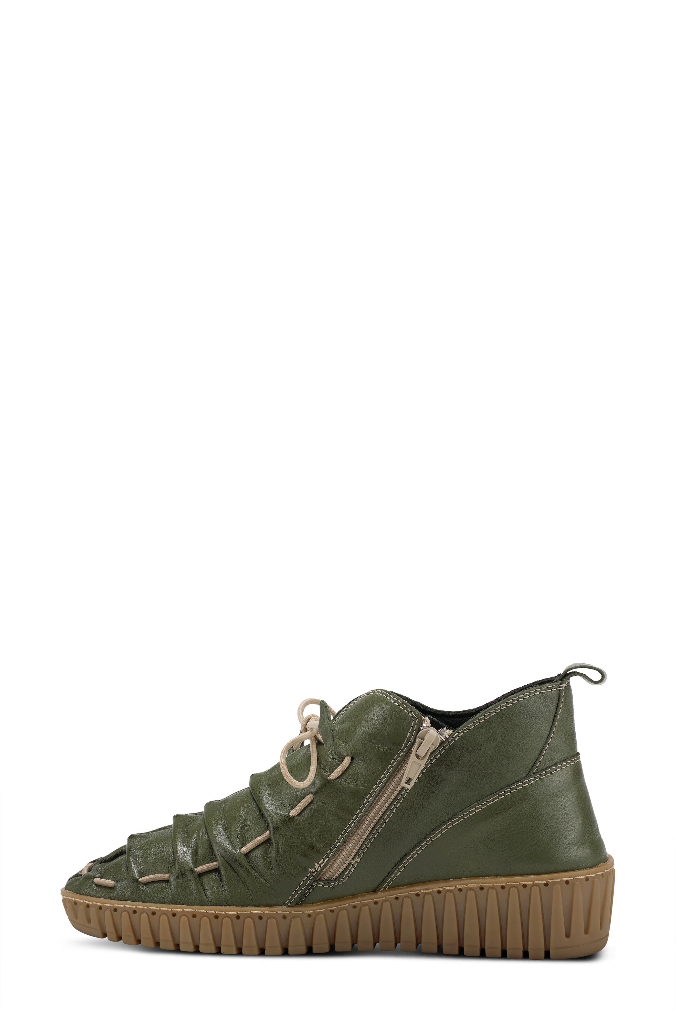 Spring Step Nespea Desert Bootie, Alternate, color, Olive Green