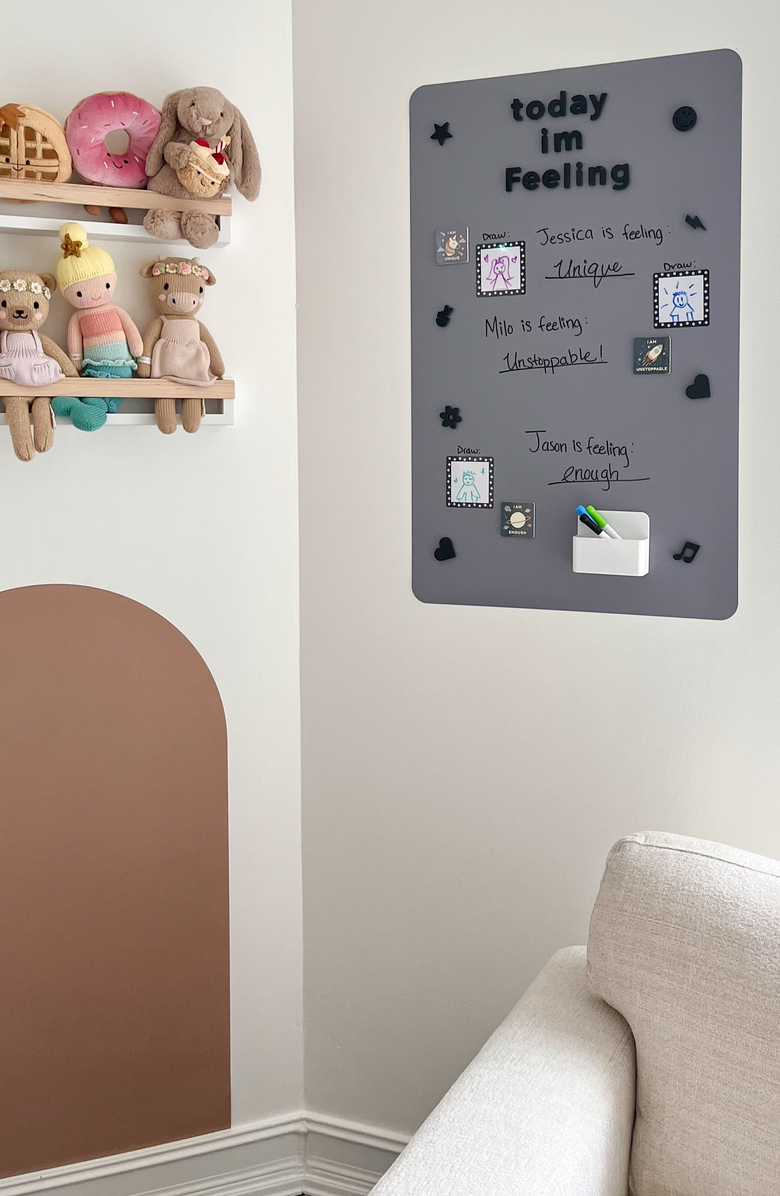 Cherrypick Magic Playwall Magnetic Wall Decal, Alternate, color, Stone Grey