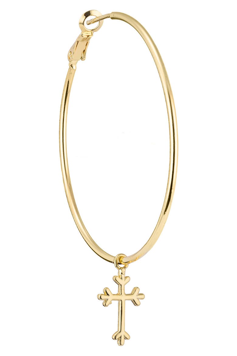 Cross Charm Hoop Earrings video