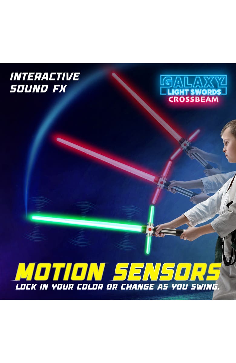 USA Toyz Crossbeam Galaxy Light Up Swords, Alternate, color, 
