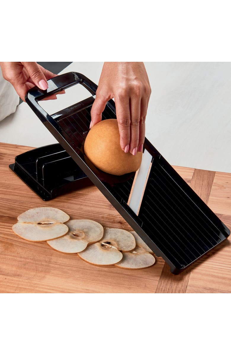 Kyocera Advanced Ceramics Adjustable Wide Slicer w/ Handguard, Black, Alternate, color, Black