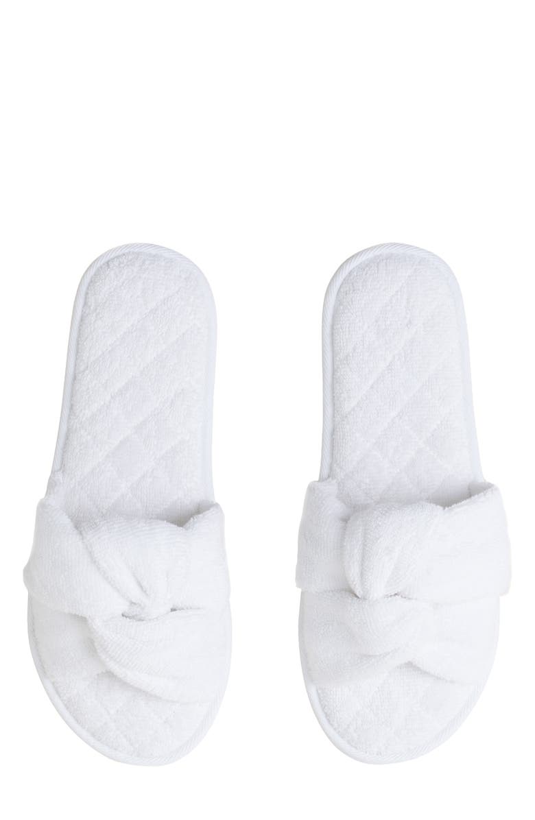 Barefoot Dreams<sup>®</sup> Cozy Terry<sup>®</sup> Slipper, Main, color, Sea Salt