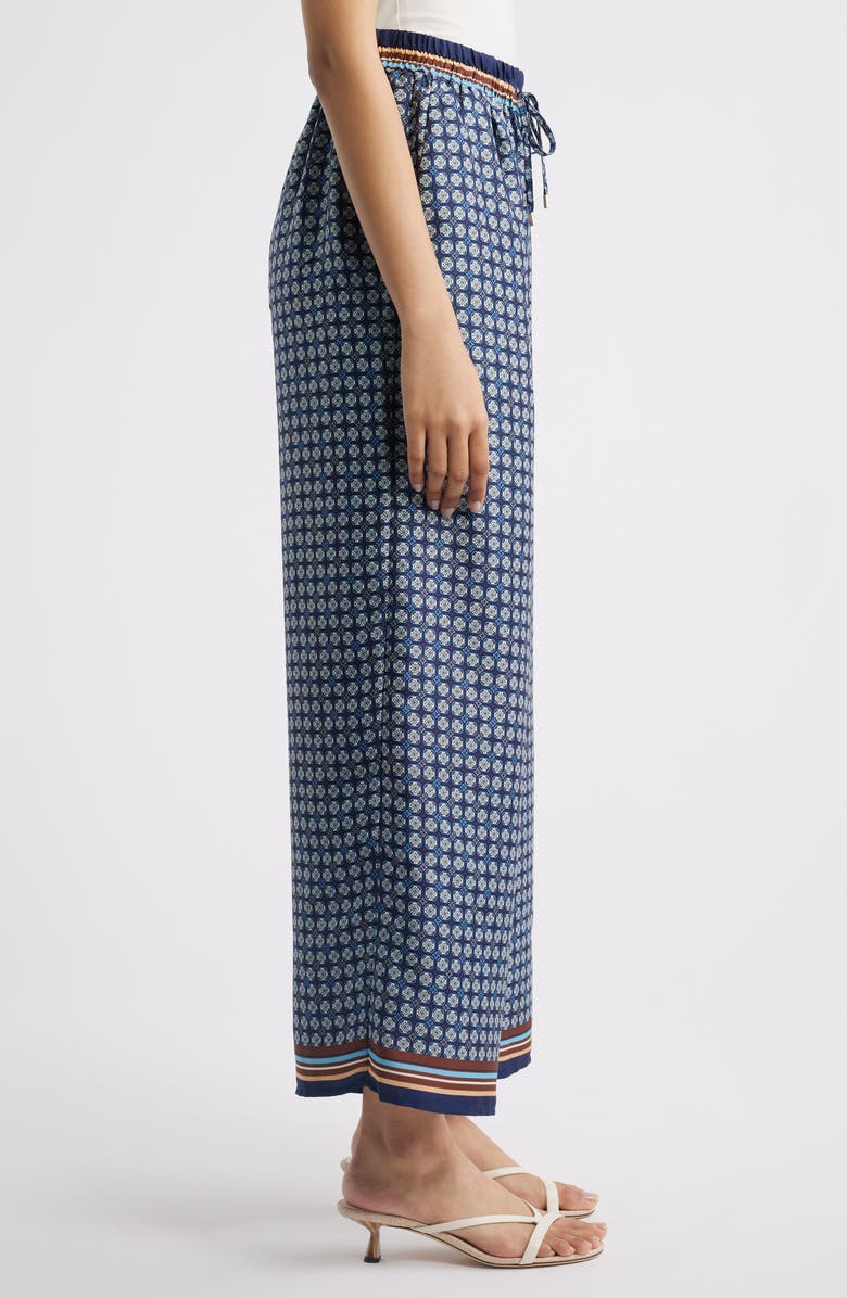 Halogen<sup>®</sup> Relaxed Drawstring Satin Pants, Alternate, color, Classic Navy