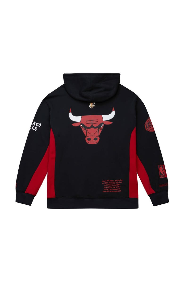 Mitchell & Ness Men's Mitchell & Ness Black Chicago Bulls Hardwood Classics Team Origins Fleece Pullover Hoodie, Alternate, color, 