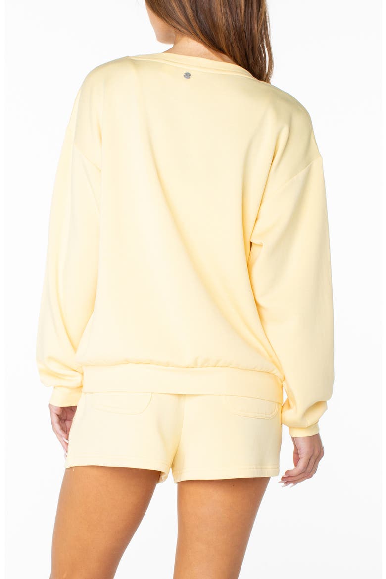 Surfing by Moonlight Embroidered Graphic Sweatshirt, Alternate, color, GOLDEN HZE