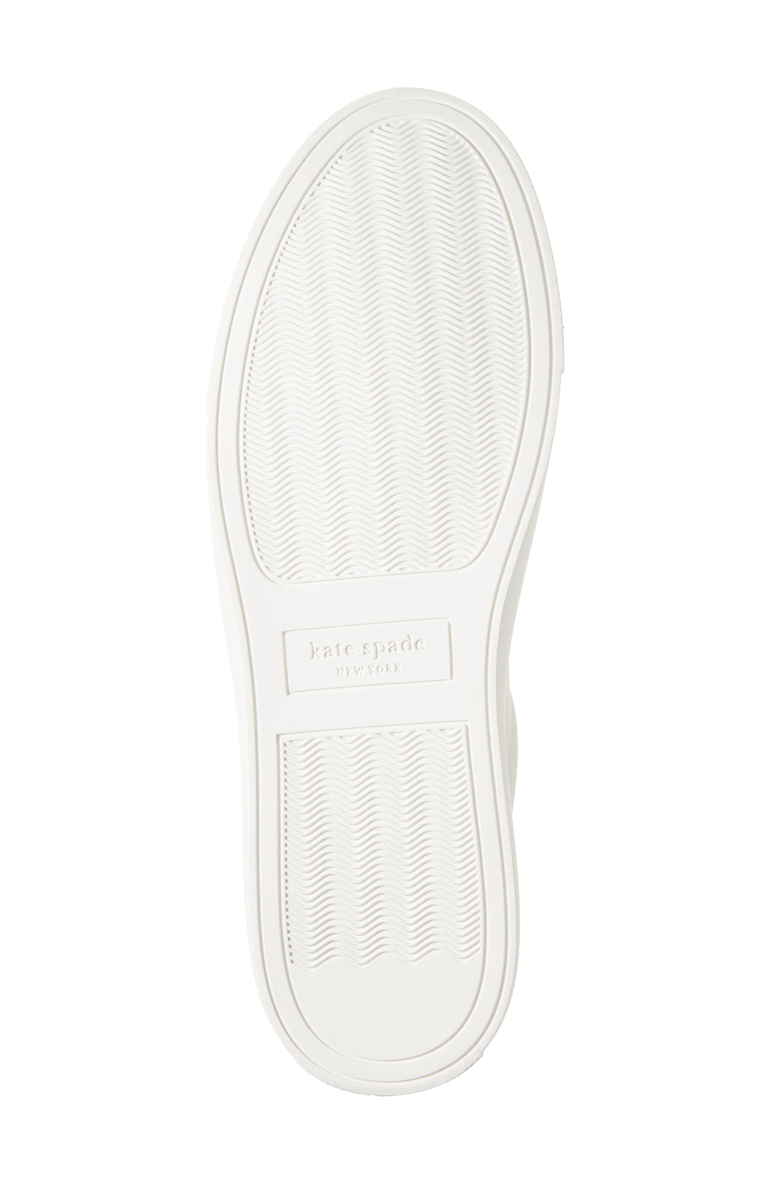 Kate Spade New York adora sneaker, Alternate, color, Optic White/ Black