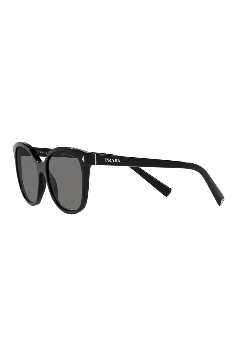 53mm Cat Eye Sunglasses, Alternate, color, BLACK