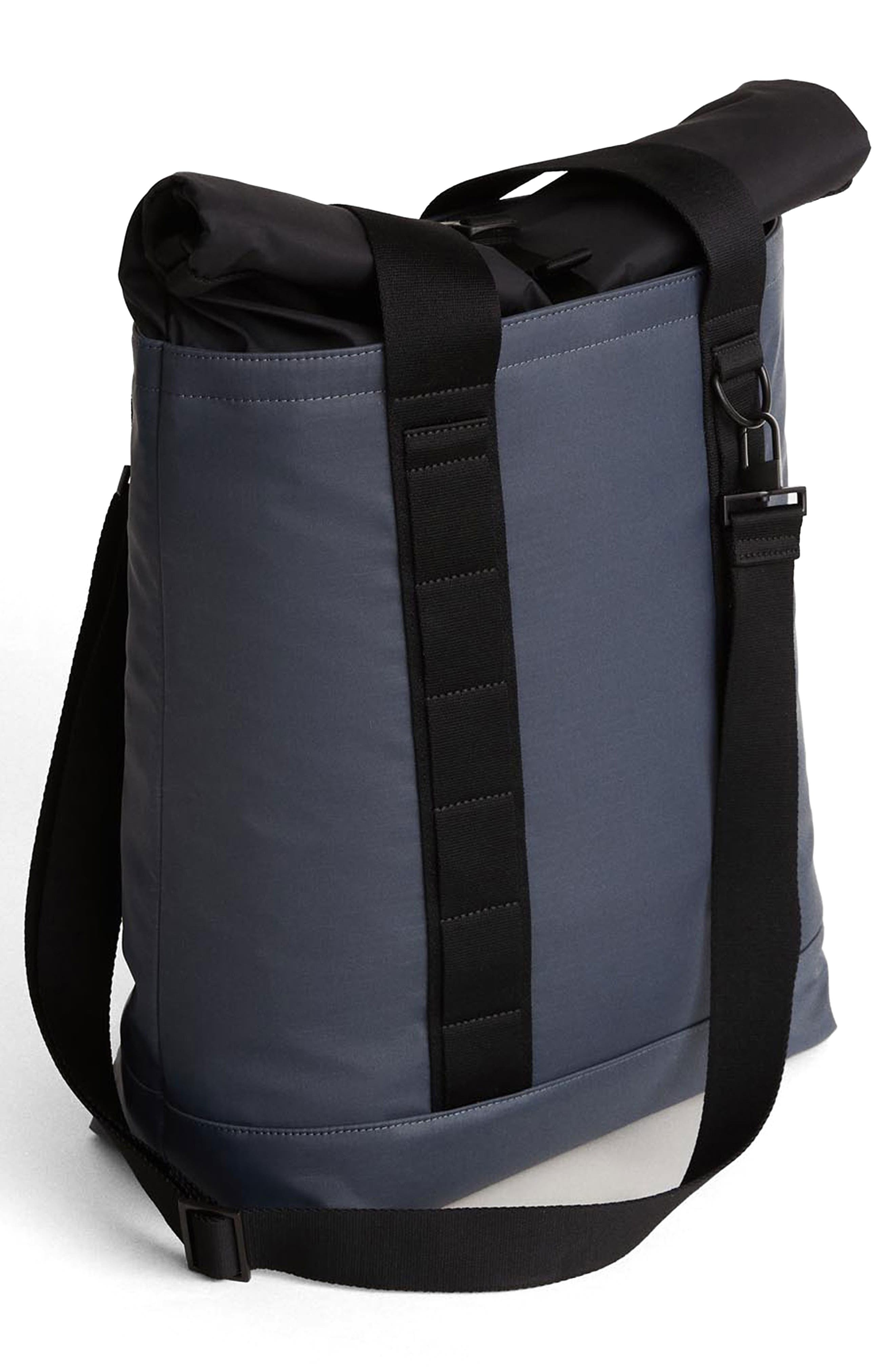 WANT Les Essentiels Havel Utility Tote Bag, Alternate, color, Bluestone Eco Nylon/ Black