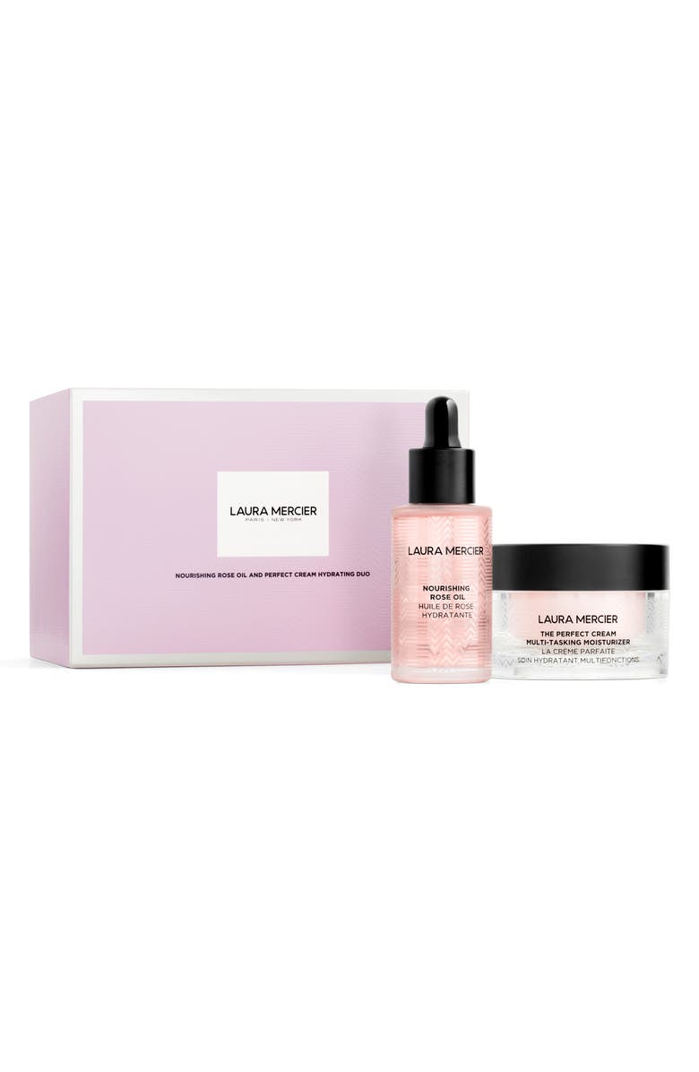 Laura Mercier Nourishing Rose Oil and Perfect Cream Hydrating Duo Set, Alternate, color, 