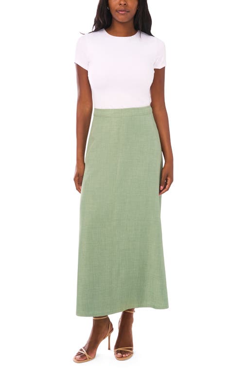 Vince Camuto A-line Maxi Skirt In Green